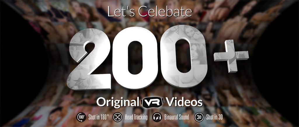 Celebrate 200 VR Scenes at WankzVR
