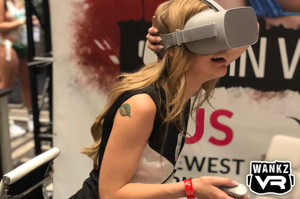 Kali Roses in VR - WankzVR Booth, 2019 AVN Show